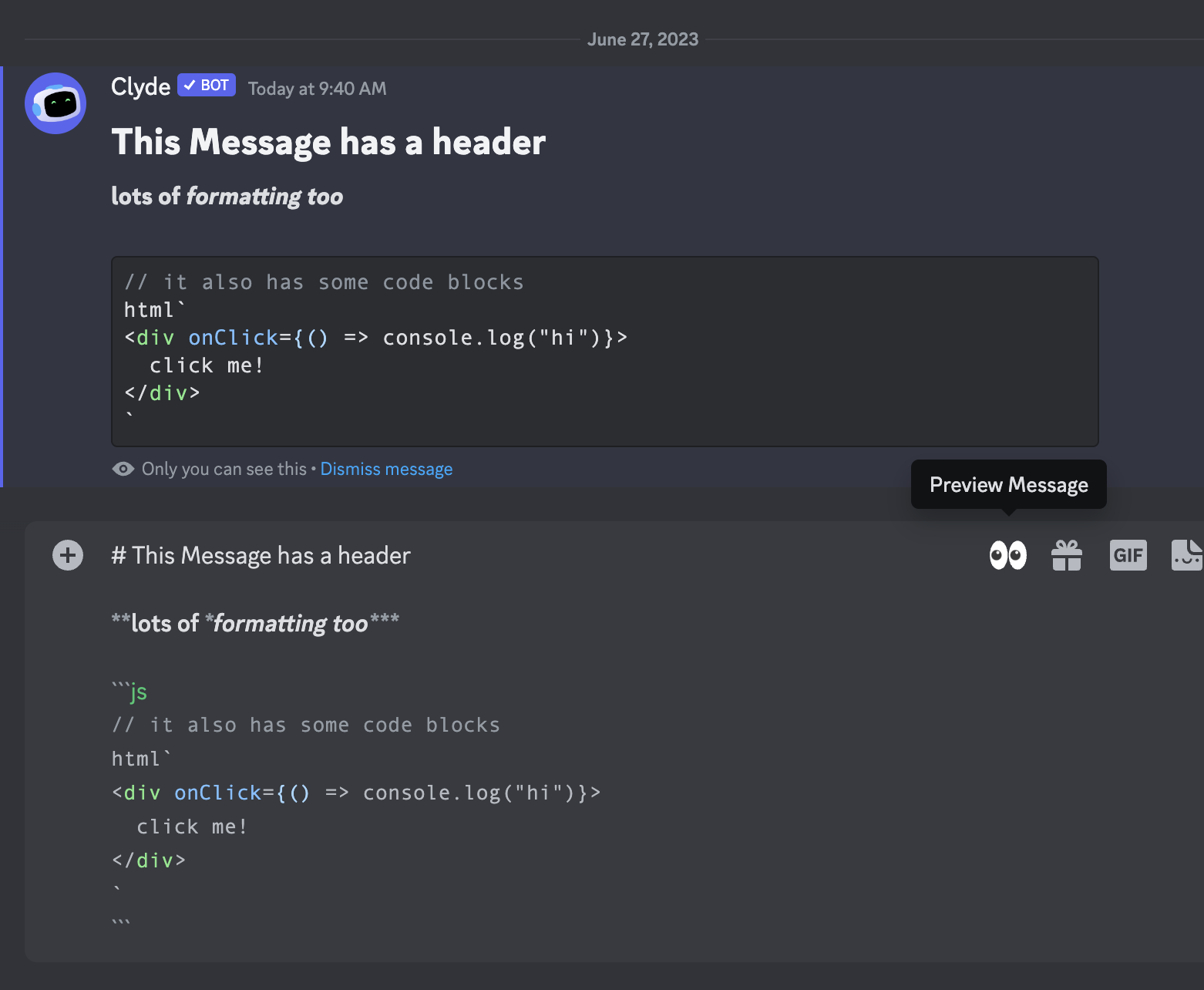 PreviewMessage