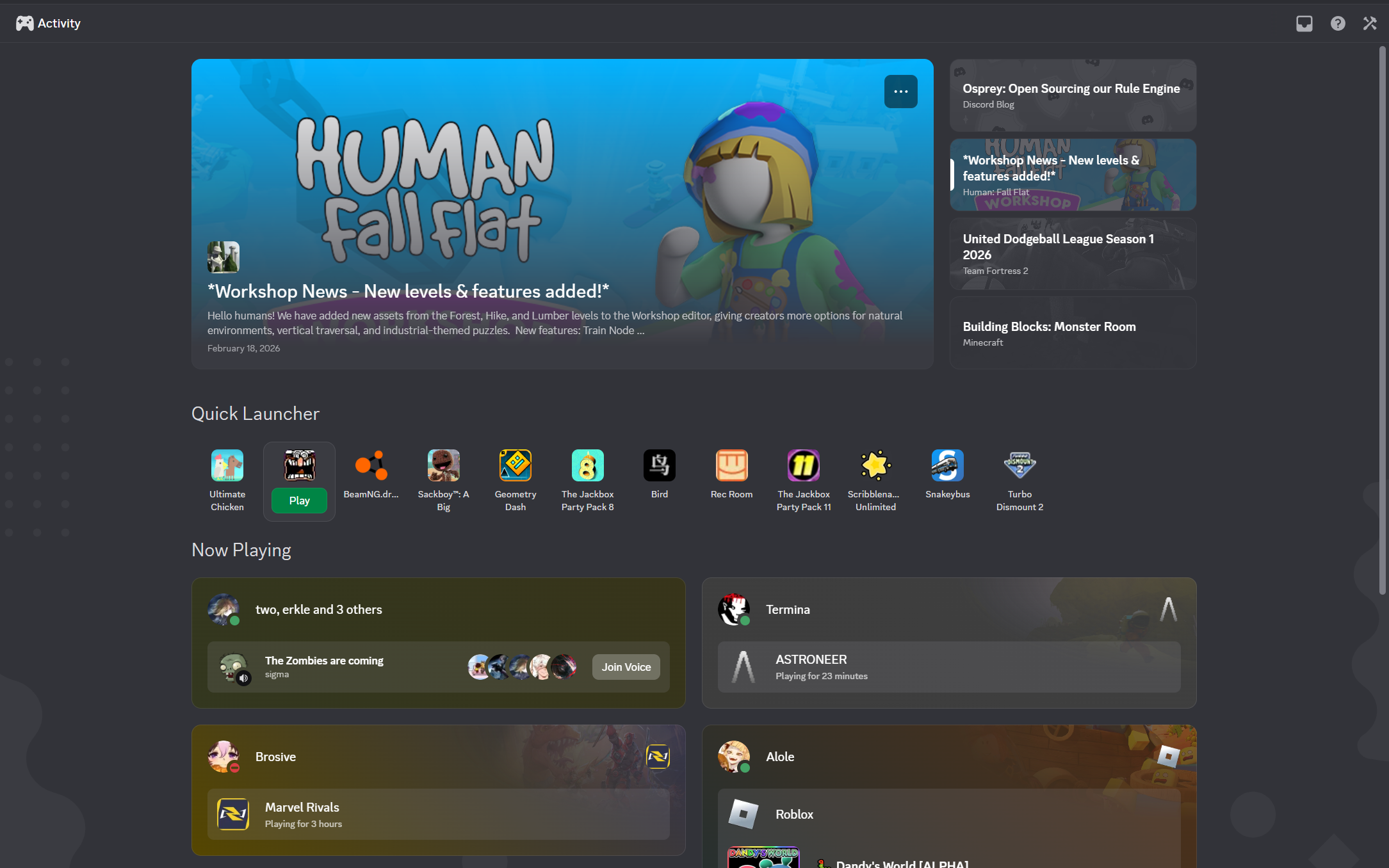 ActivityFeed