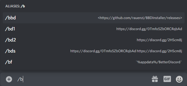 ChatAliases